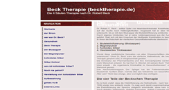Desktop Screenshot of becktherapie.de