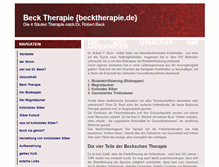 Tablet Screenshot of becktherapie.de